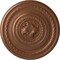 Ekena Millwork Pearl Ceiling Medallion (Fits Canopies up to 1 7/8"), 26 1/4"OD x 1 1/2"P, Polished Copper CM26PEPOS - alternate 1